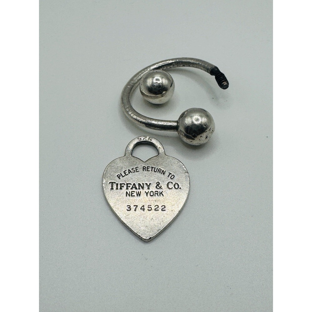 Tiffany & Co Return To Tiffany Heart Tag Key Ring 925 Sterling Silver